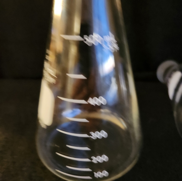 Vintage Pyrex Flask Erlenmeyer Glass Labware Science No 5020 - Picture 8 of 9